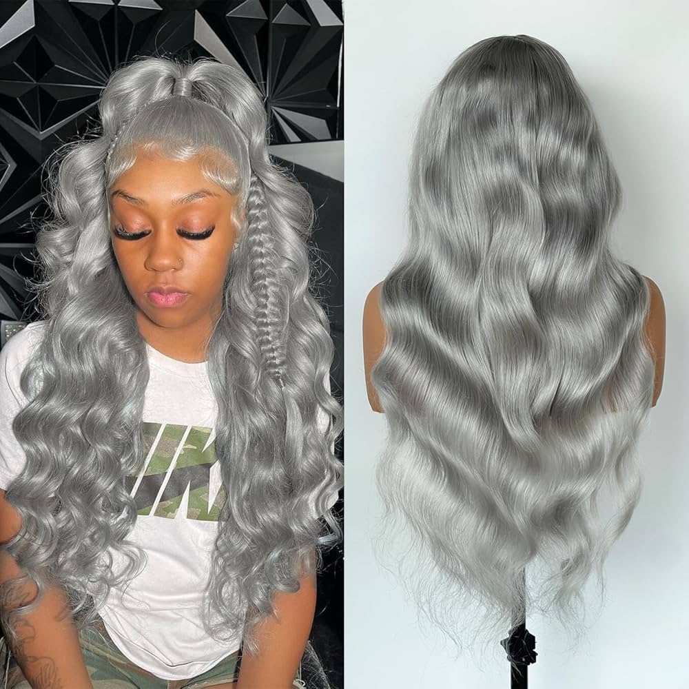 Moonlight Glow – Platinum Silver Wig