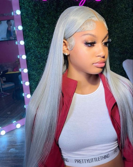 Moonlight Glow – Platinum Silver Wig