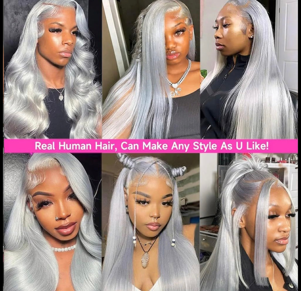 Moonlight Glow – Platinum Silver Wig