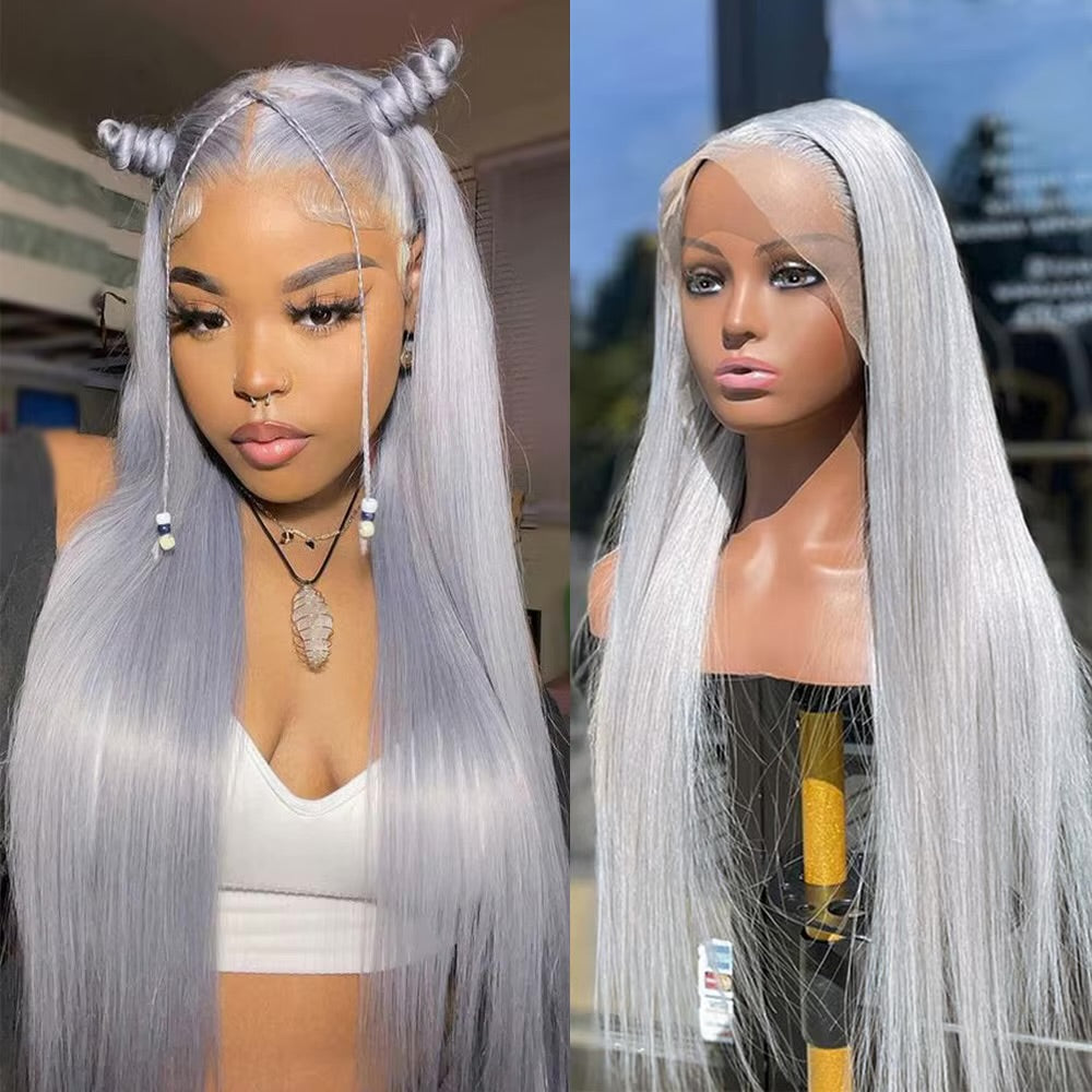 Moonlight Glow – Platinum Silver Wig