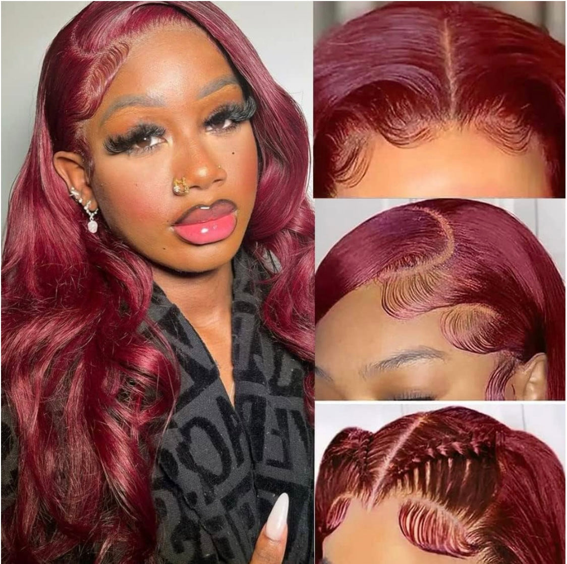 Cherry Bombshell – 22” 99J Wig