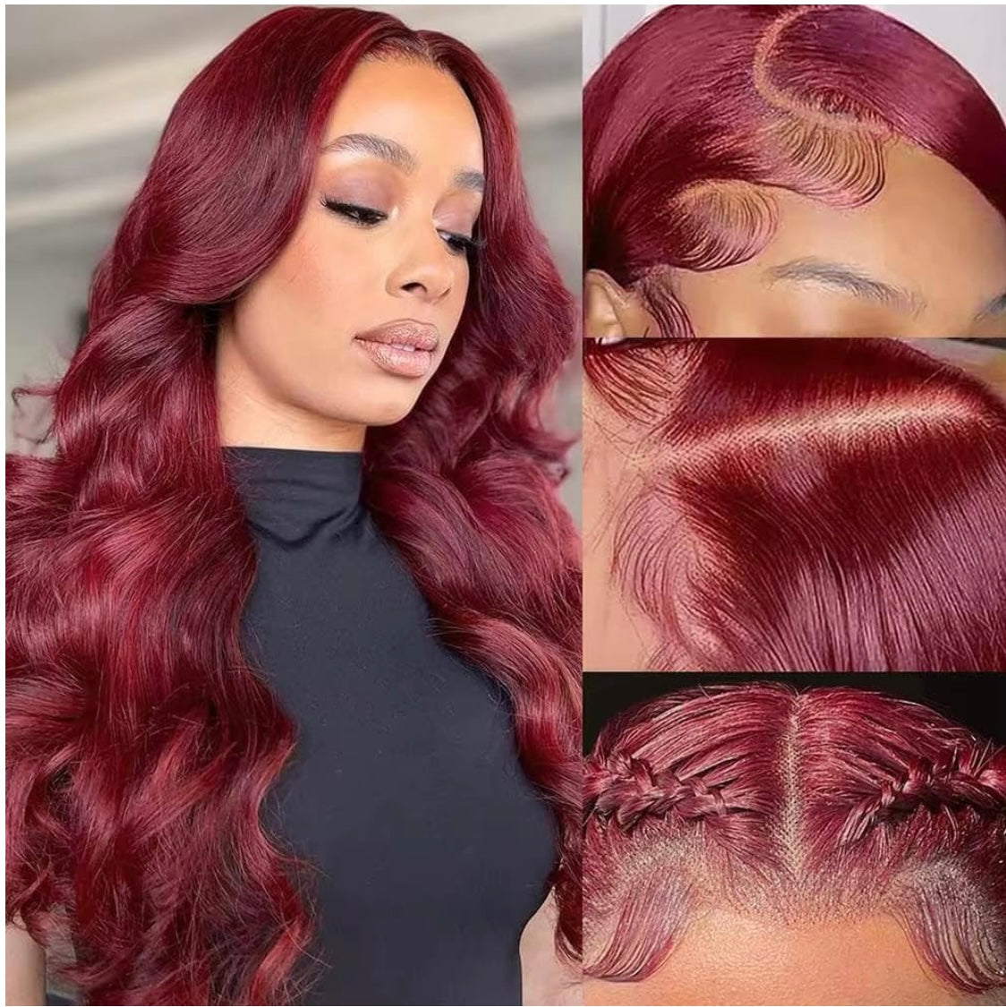 Cherry Bombshell – 22” 99J Wig